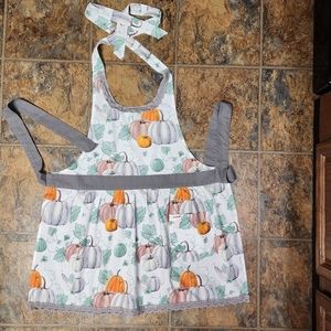 Simply Whimsical Fall Pumpkin Kitchen Cooking Apron.